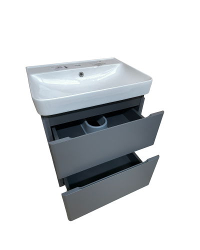 Тумба консольна Hilton Преміум з умивальником ZEN для ванної кімнати