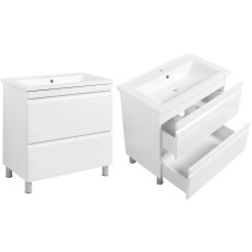 Тумба Невада Т-8 з умивальником Cosmopolite 80 см (з дотягом)