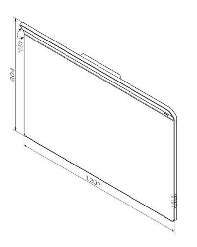 Дзеркало AM.PM Inspire 2.0 120 см з підсвічуванням і системою антизапотівання в ванну кімнату