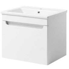 Тумба з умивальником Trio 55 см підвісна біла ЮВВІС Ельба ТП-1 Д  