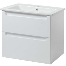  Тумба з умивальником 60 см біла підвіcна ЮВВИС ЮВВІС Ельба ТП-2 Д 60 "Vesta"