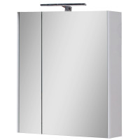 Дзеркальна шафа ЮВВІС Ельба Z-60 см з світильником в ванну кімнату