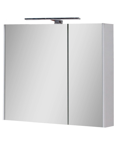 Дзеркальна шафа ЮВВІС Ельба Z-80 см з світильником в ванну кімнату