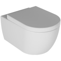 Унітаз підвісний безободковий з кришкою Quarter Bath Deep, білий (70DE03054.00.1.3.01/30SCD.01.02.03.)