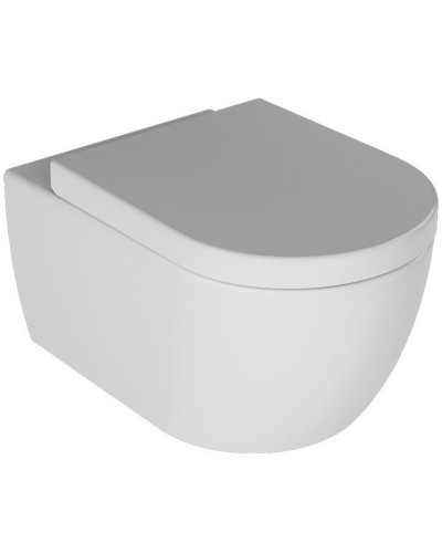 Унітаз підвісний безободковий з кришкою Quarter Bath Deep, білий (70DE03054.00.1.3.01/30SCD.01.02.03.)