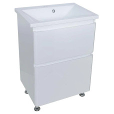 Тумба Bianco з умивальником Bianco 2 ящики біла