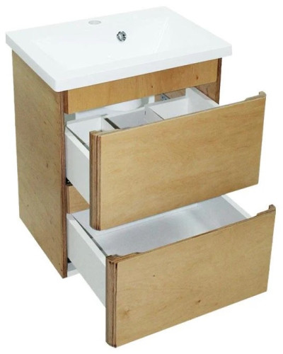 Тумба Bianco консольна з умивальником Bianco (2 ящики)