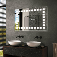 Дзеркало Mirror Trade S №16 800х600 мм з дизайнерською контурною LED-підсвіткою в ванну кімнату