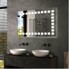 Дзеркало Mirror Trade S №16 800х600 мм з дизайнерською контурною LED-підсвіткою в ванну кімнату