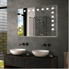 Дзеркало Mirror Trade S №17 800х700 мм з дизайнерською контурною LED-підсвіткою в ванну кімнату