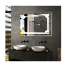 Дзеркало Mirror Trade S №25 800х600 мм з дизайнерською контурною LED-підсвіткою в ванну кімнату