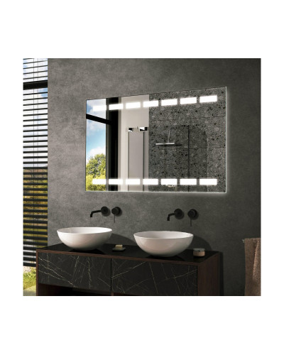 Дзеркало Mirror Trade S №5 900х700 мм з дизайнерською контурною LED-підсвіткою в ванну кімнату