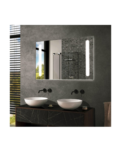 Дзеркало Mirror Trade S №9 800х600 мм з дизайнерською контурною LED-підсвіткою в ванну кімнату