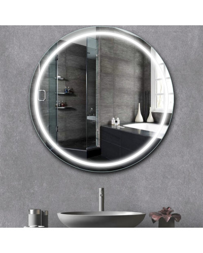 Дзеркало Mirror Trade S №23 кругле із зовнішньою LED-підсвіткою в ванну кімнату