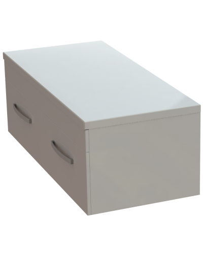 Тумба Венера 120 см з умивальником Лотос Білий А100 глянець у ванну кімнату