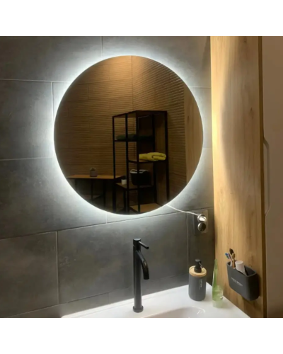 Дзеркало VIDRIO Perla кругле з LED-підсвіткою в ванну кімнату