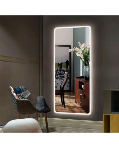 Дзеркало VIDRIO Рhantom plus long 600х1200 прямокутне з LED-підсвіткою в ванну кімнату