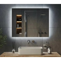 Дзеркало VIDRIO Aina horizontal прямокутне з LED-підсвіткою в ванну кімнату