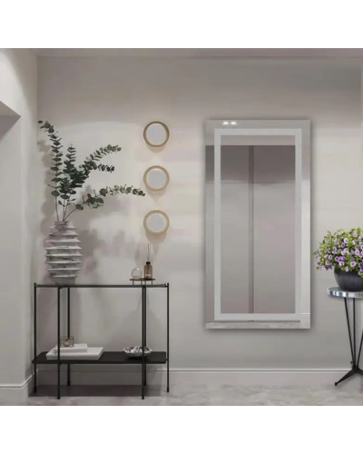 Дзеркало VIDRIO Debut plus 600х1200 прямокутне з LED-підсвіткою в ванну кімнату