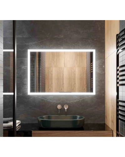 Дзеркало VIDRIO Eternity horizontal прямокутне з LED-підсвіткою в ванну кімнату