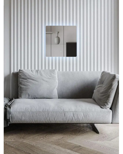 Дзеркало VIDRIO Luis квадратне з LED-підсвіткою в ванну кімнату