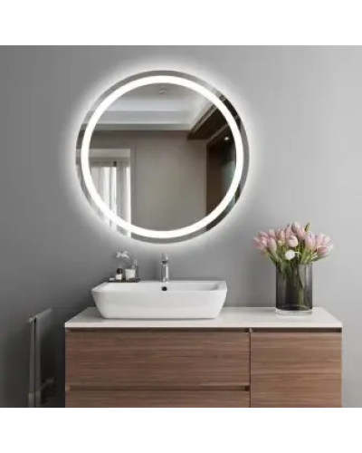 Дзеркало VIDRIO Leonor кругле з LED-підсвіткою в ванну кімнату