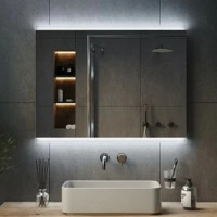 Дзеркало VIDRIO Beatrice horizontal прямокутне з LED-підсвіткою в ванну кімнату