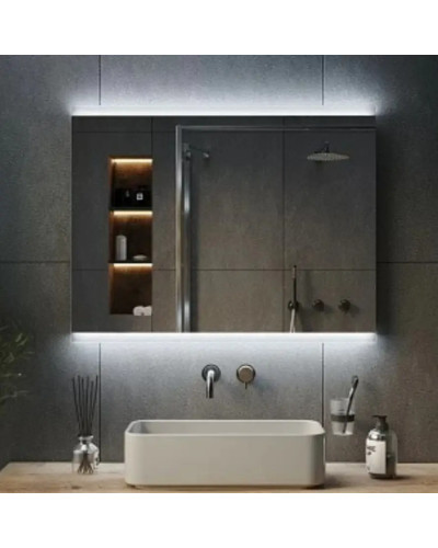 Дзеркало VIDRIO Beatrice horizontal прямокутне з LED-підсвіткою в ванну кімнату