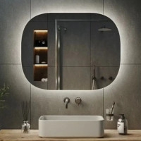 Дзеркало VIDRIO Marianna прямокутне заокруглене з LED-підсвіткою в ванну кімнату