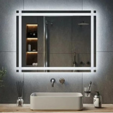 Дзеркало VIDRIO Ofelia прямокутне з LED-підсвіткою в ванну кімнату