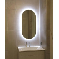 Дзеркало VIDRIO Aron прямокутне заокруглене з LED-підсвіткою в ванну кімнату