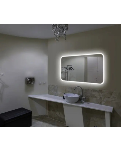 Дзеркало VIDRIO Рhantom plus horizontal прямокутне з LED-підсвіткою в ванну кімнату