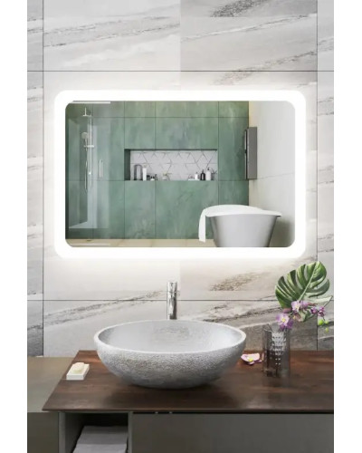 Дзеркало VIDRIO Рhantom plus horizontal прямокутне з LED-підсвіткою в ванну кімнату
