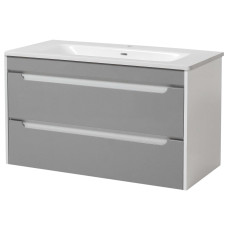 Тумба ЮВВІС Valencia NEW Gray ТП-2 Д 100 см з умивальником Естель