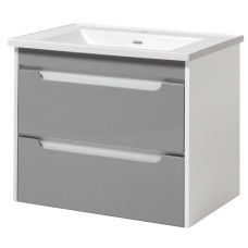 Тумба ЮВВІС Valencia NEW Gray ТП-2 Д 60 см з умивальником Канте