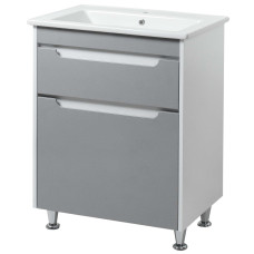 Тумба ЮВВІС Valencia NEW Gray ТНБ-2 Д 65 см з умивальником Vesta