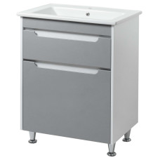Тумба ЮВВІС Valencia NEW Gray ТНБ-2 Д 70 см з умивальником Vesta