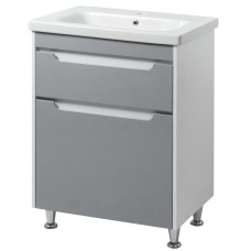 Тумба ЮВВІС Valencia NEW Gray ТНБ-2 Д 65 см з умивальником Bolero