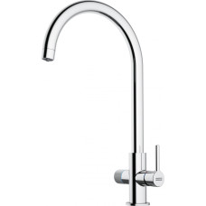 Змішувач для кухні Franke Lina J Clear Water, поворотний вилив, підведення питної води, хром