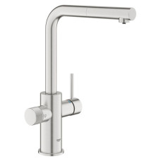 Змішувач для кухні Grohe Blue Pure Minta, під зворотний осмос, суперсталь