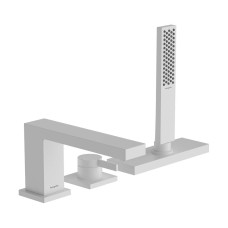 Змішувач на край ванни Hansgrohe Tecturis E врізний на 3 отвори з sBox, Matt White