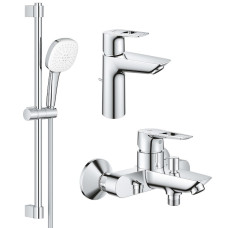 Набір змішувачів для ванни Grohe BauLoop New 3 в 1, хром
