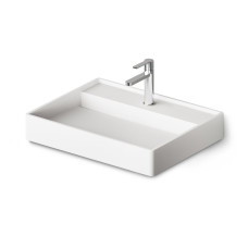 Умивальник підвісний PAA Infinity 600, Silkstone, зі зливом, 60х47, Matte White