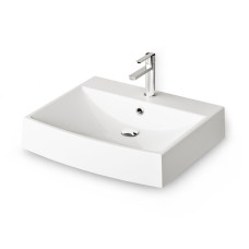 Умивальник підвісний PAA Step, литий камінь, 60х50, Glossy Alpine White