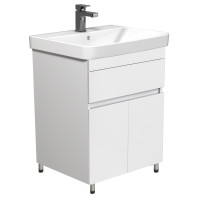 Тумба City White 60 з умивальником Vivace 60 біла на ніжках Мойдодир