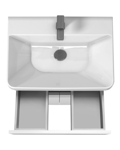 Тумба City White 60 з умивальником Vivace 60 біла на ніжках Мойдодир
