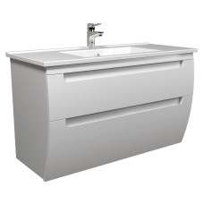Тумба Trend 100-A з умивальником SU-100 біла підвісна Мойдодир