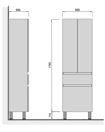Пенал Блонді П-55к Мойдодир