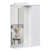 Дзеркало з шафкою Мойдодир СТ-50 з LED-підсвіткою у ванну кімнату