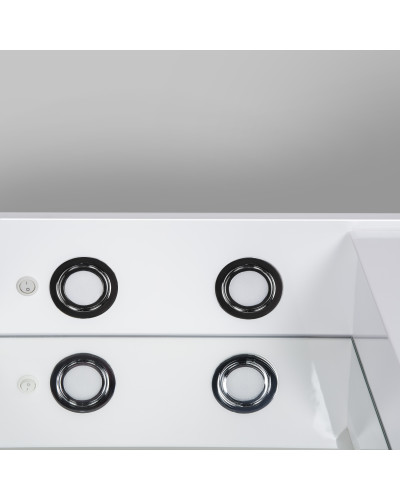 Дзеркало з шафкою Мойдодир СТ-60 з LED-підсвіткою у ванну кімнату